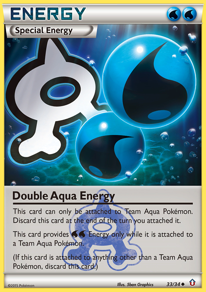 Double Aqua Energy (33/34) [XY: Double Crisis] | Jack's On Queen