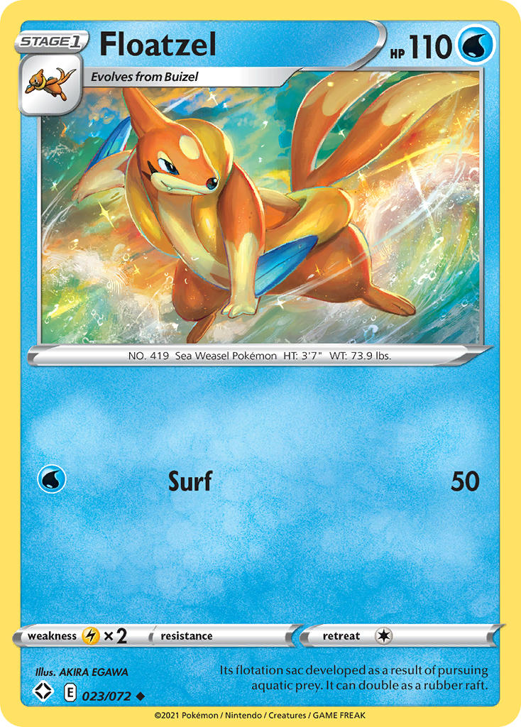 Floatzel (023/072) [Sword & Shield: Shining Fates] | Jack's On Queen
