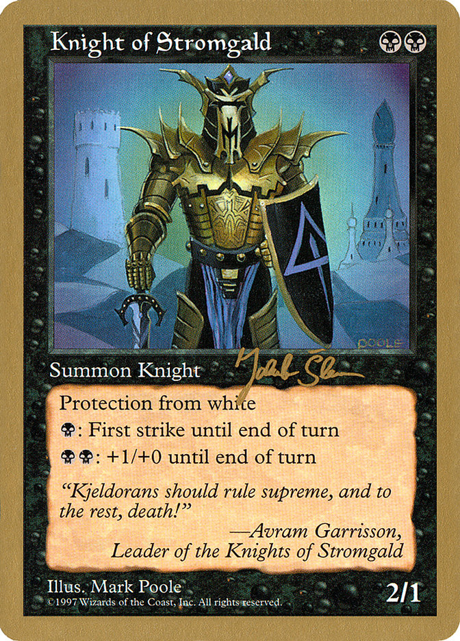 Knight of Stromgald (Jakub Slemr) [World Championship Decks 1997] | Jack's On Queen
