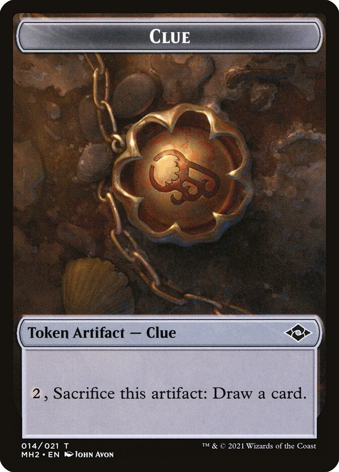 Human // Clue Double-sided Token [Pioneer Challenger Decks 2022] | Jack's On Queen