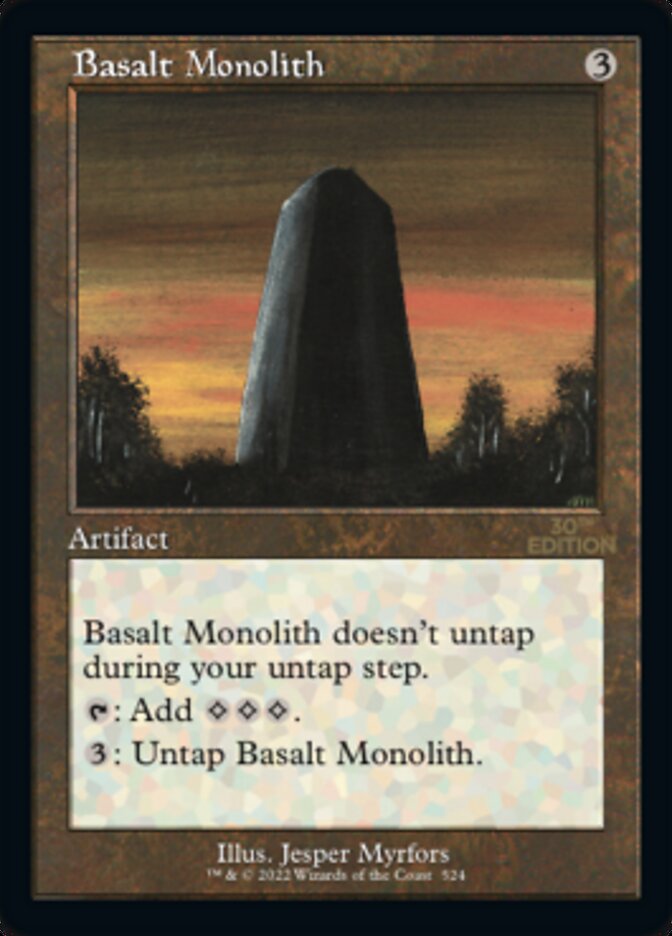 Basalt Monolith (Retro) [30th Anniversary Edition] | Jack's On Queen