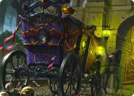 Honeymoon Hearse Art Card [Innistrad: Crimson Vow Art Series] | Jack's On Queen