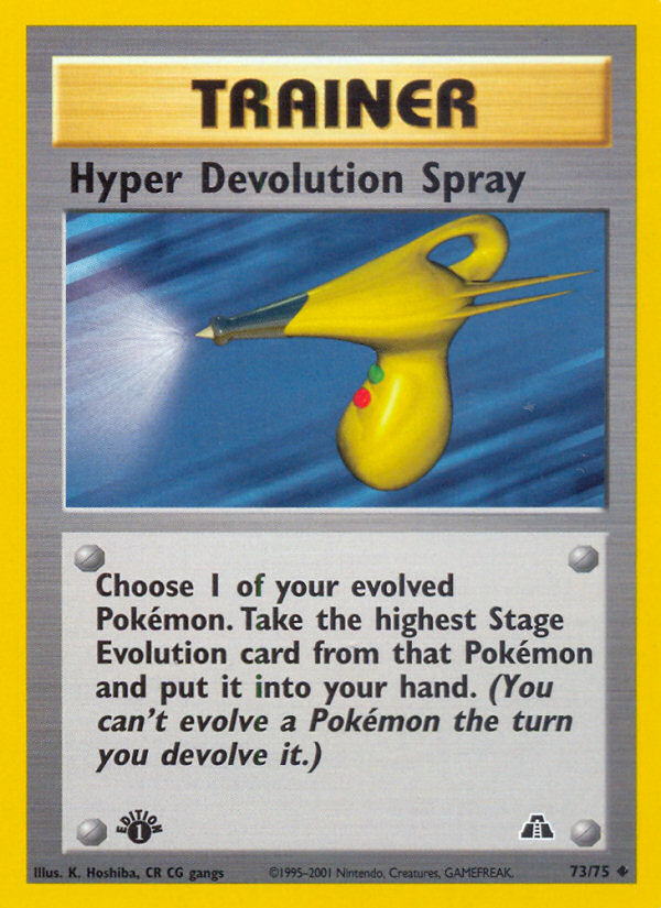 Hyper Devolution Spray (73/75) [Neo Discovery 1st Edition] | Jack's On Queen