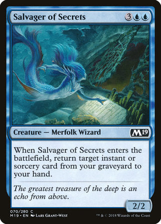 Salvager of Secrets [Core Set 2019] | Jack's On Queen