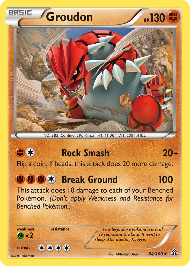 Groudon (84/160) (Theme Deck Exclusive) [XY: Primal Clash] | Jack's On Queen