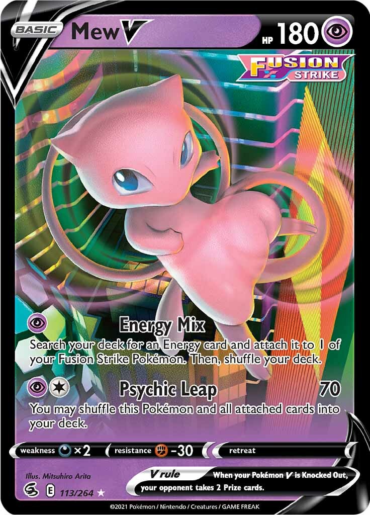 Mew V (113/264) [Sword & Shield: Fusion Strike] | Jack's On Queen