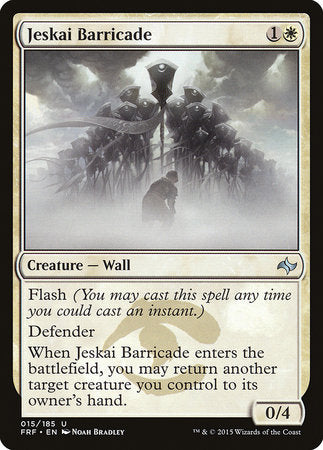 Jeskai Barricade [Fate Reforged] | Jack's On Queen