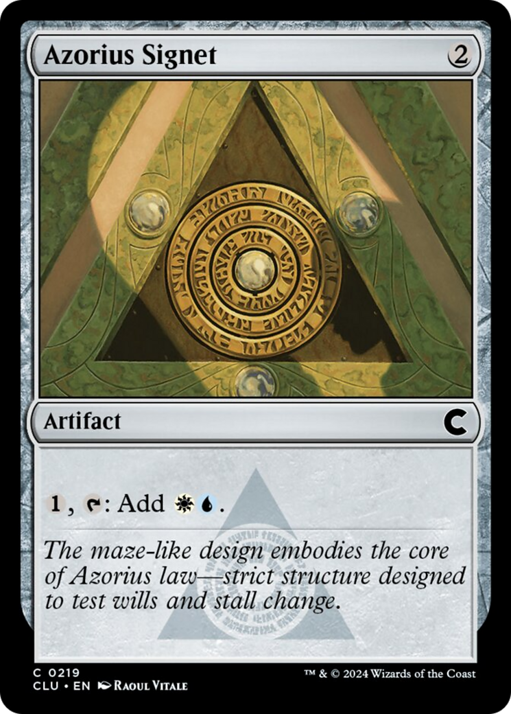 Azorius Signet [Ravnica: Clue Edition] | Jack's On Queen