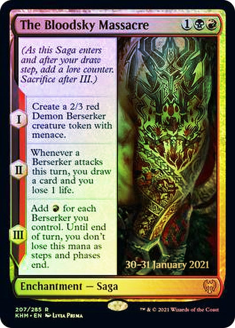 The Bloodsky Massacre [Kaldheim Prerelease Promos] | Jack's On Queen