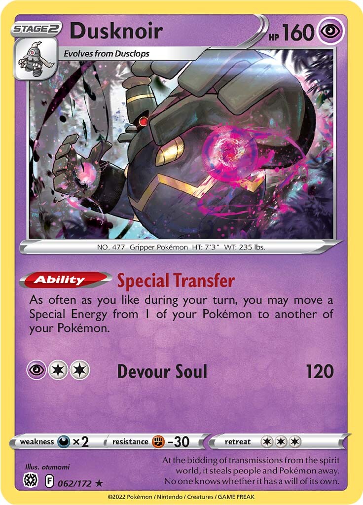 Dusknoir (062/172) [Sword & Shield: Brilliant Stars] | Jack's On Queen