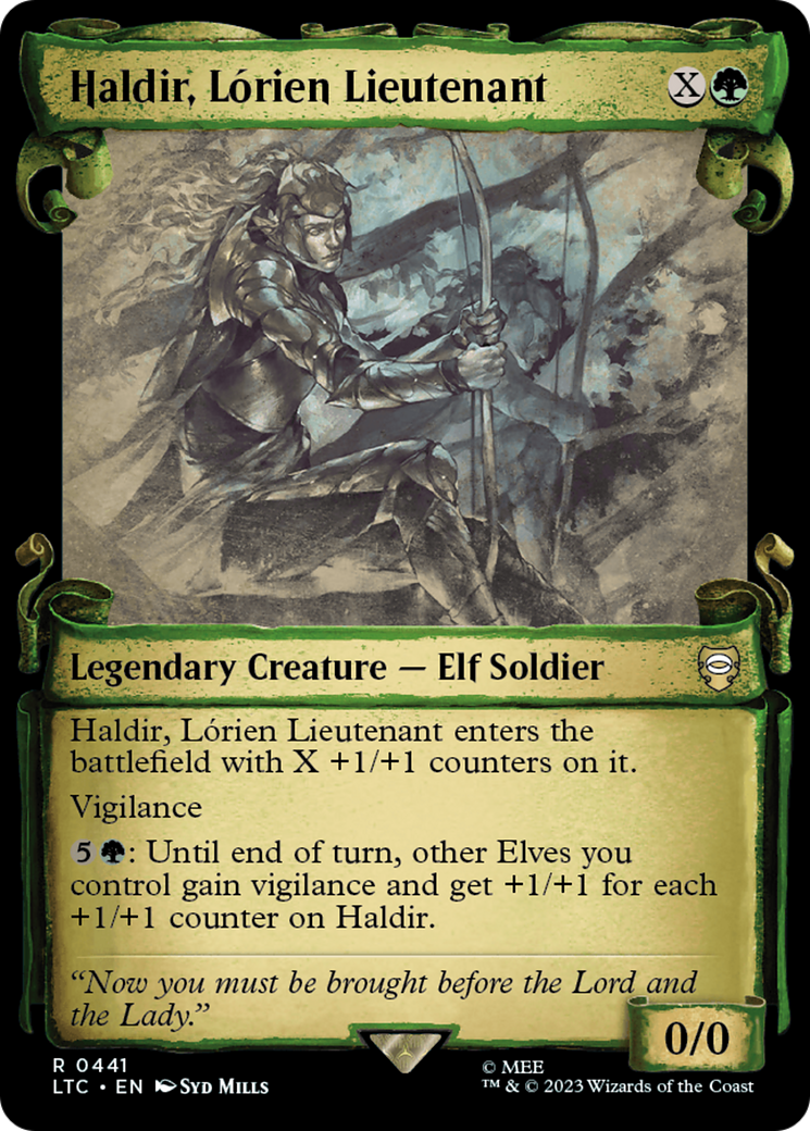 Haldir, Lorien Lieutenant [The Lord of the Rings: Tales of Middle-Earth Commander Showcase Scrolls] | Jack's On Queen