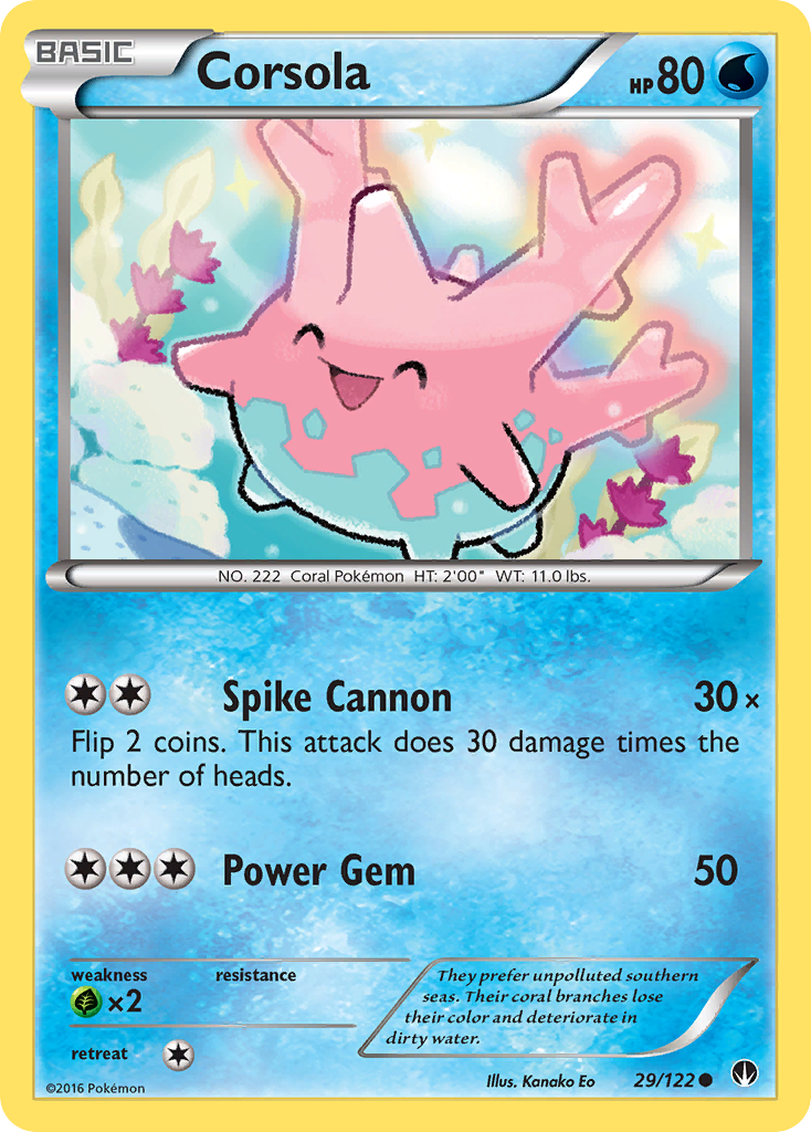 Corsola (29/122) [XY: BREAKpoint] | Jack's On Queen