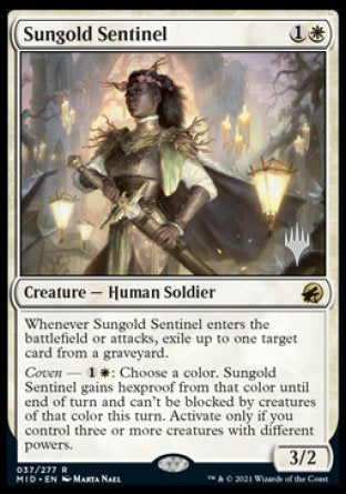 Sungold Sentinel (Promo Pack) [Innistrad: Midnight Hunt Promos] | Jack's On Queen