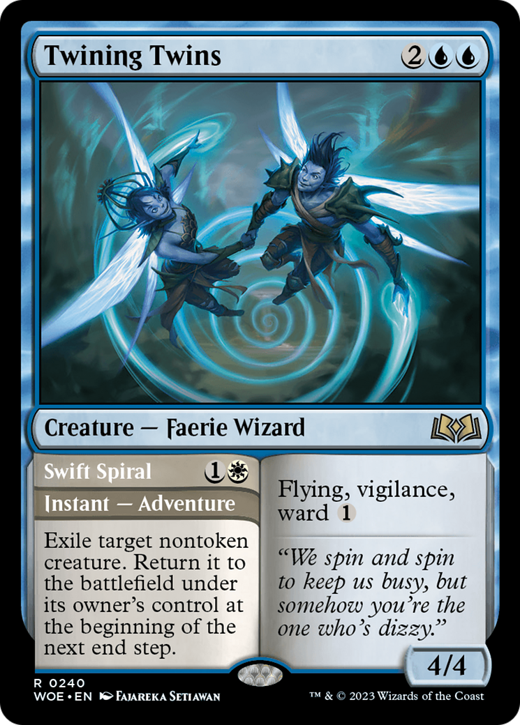 Twining Twins // Swift Spiral [Wilds of Eldraine] | Jack's On Queen