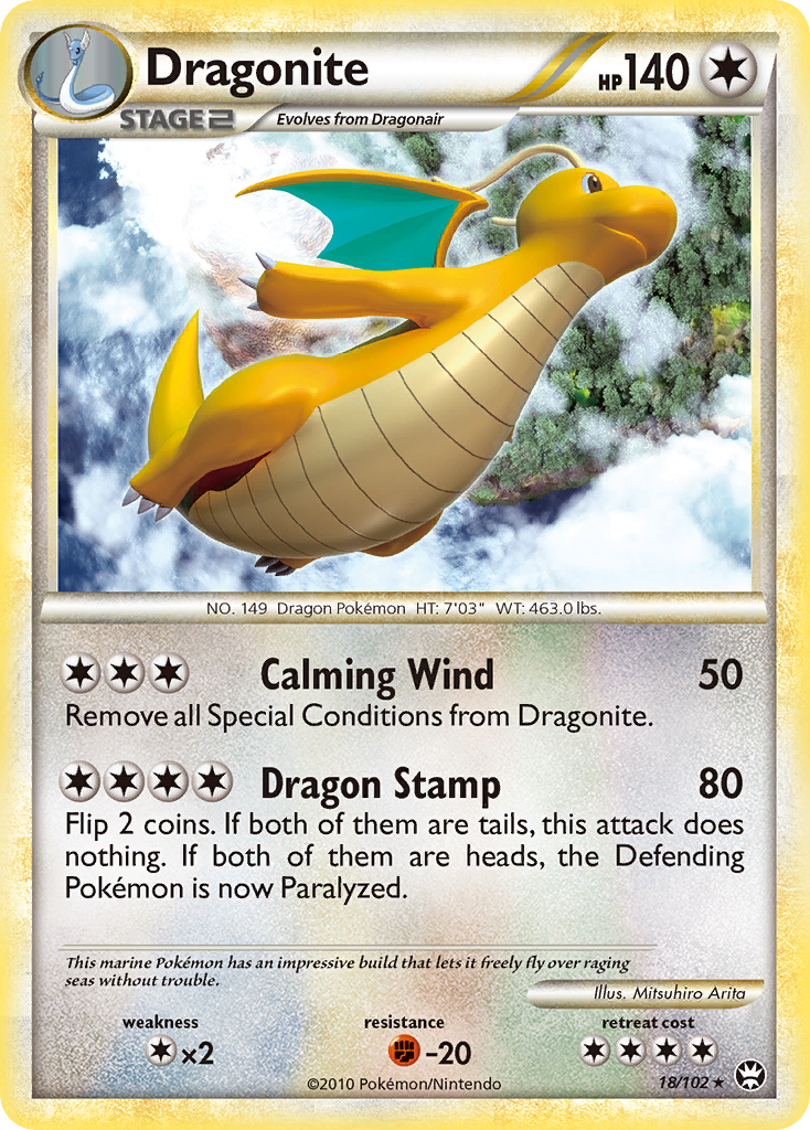 Dragonite (18/102) [HeartGold & SoulSilver: Triumphant] | Jack's On Queen