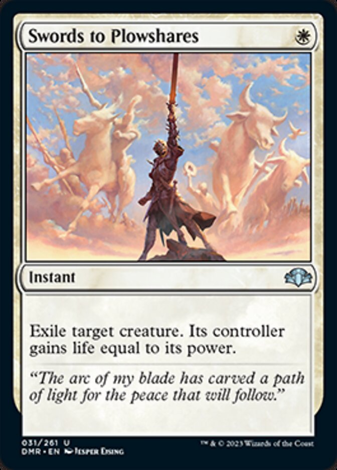 Swords to Plowshares [Dominaria Remastered] | Jack's On Queen