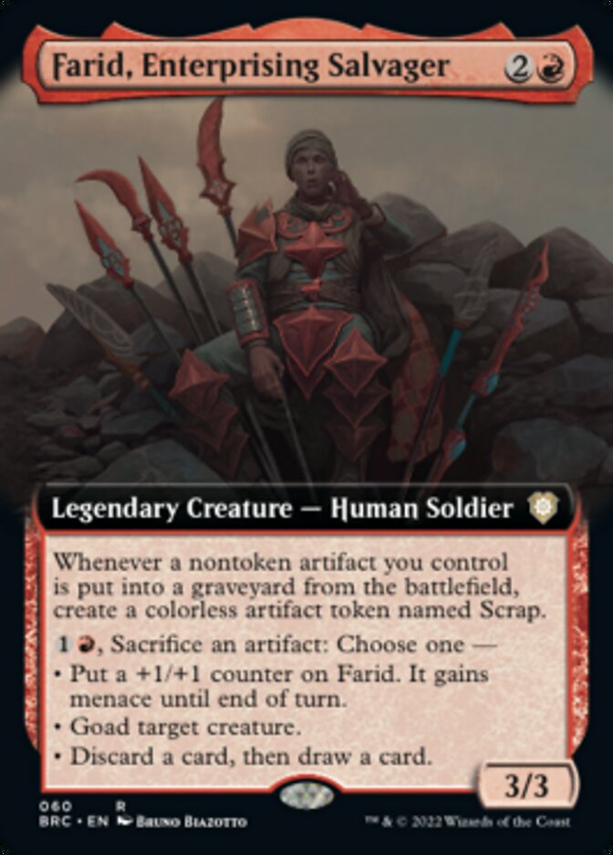Farid, Enterprising Salvager (Extended Art) [The Brothers' War Commander] | Jack's On Queen