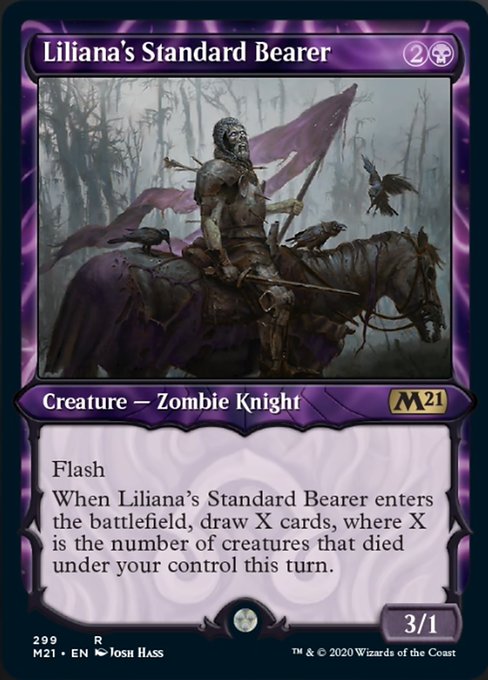Liliana's Standard Bearer (Showcase) [Core Set 2021] | Jack's On Queen