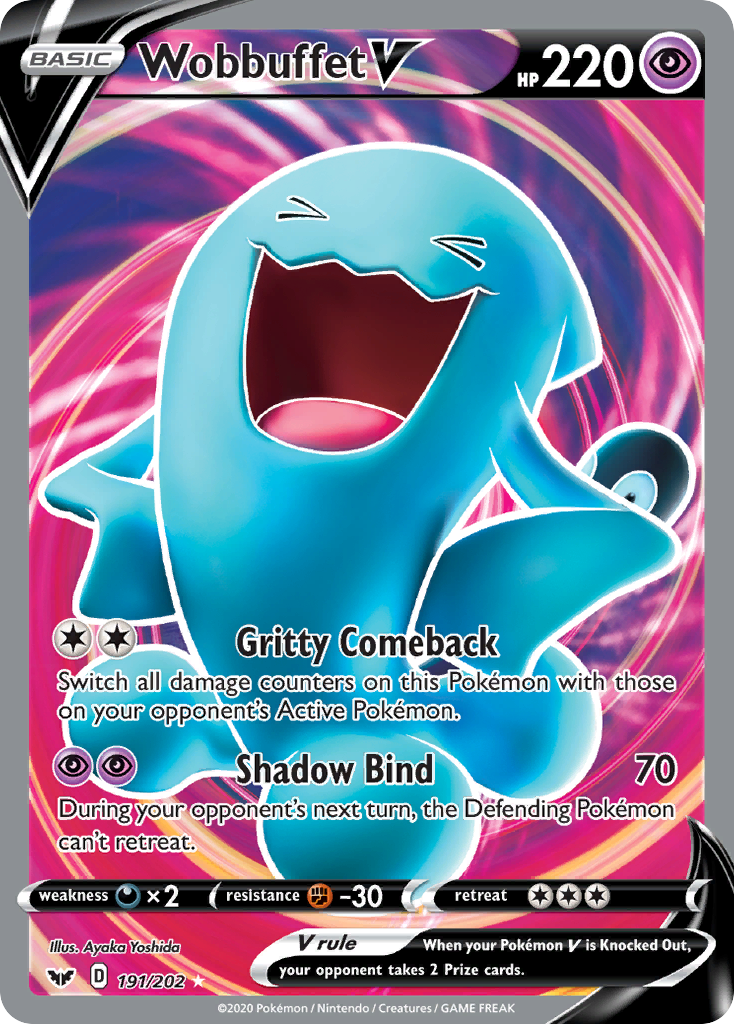 Wobbuffet V (191/202) [Sword & Shield: Base Set] | Jack's On Queen