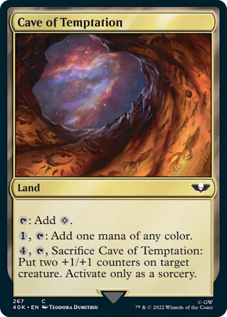 Cave of Temptation (Surge Foil) [Universes Beyond: Warhammer 40,000] | Jack's On Queen