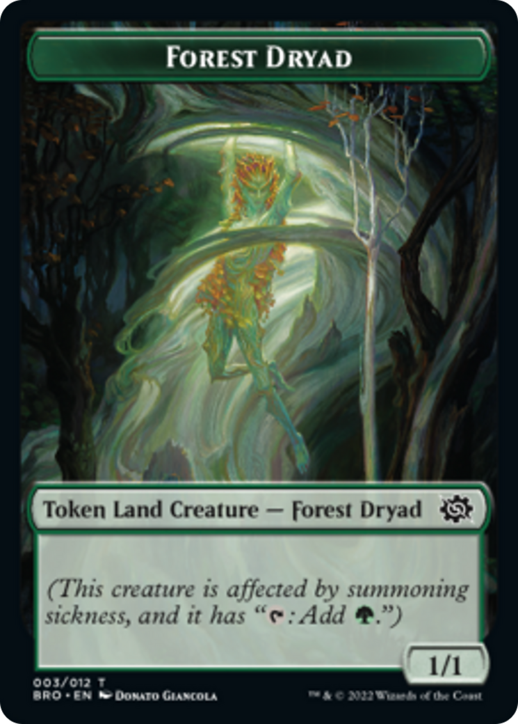 Forest Dryad Token [The Brothers' War Tokens] | Jack's On Queen