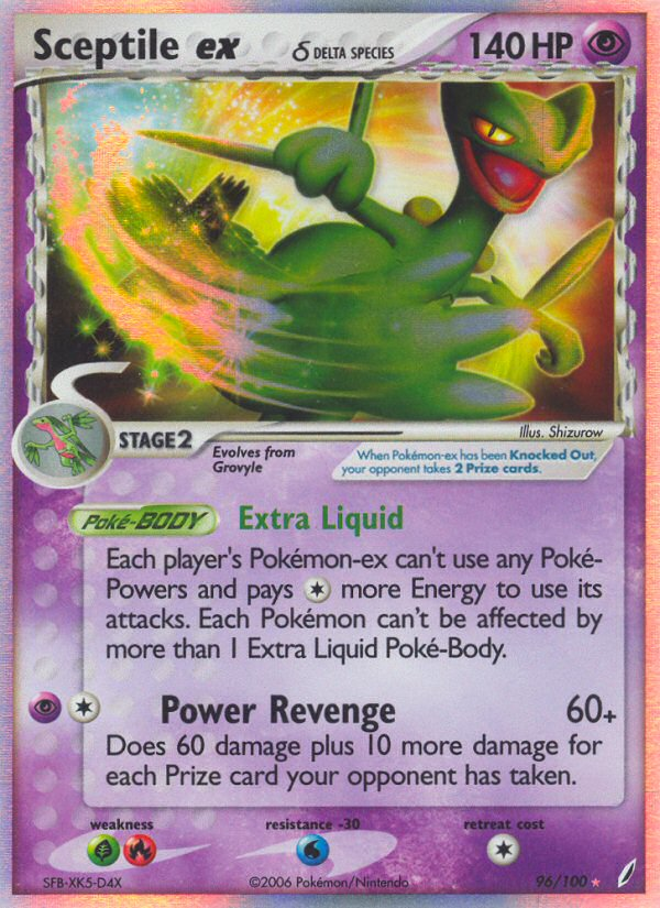 Sceptile ex (96/100) (Delta Species) [EX: Crystal Guardians] | Jack's On Queen