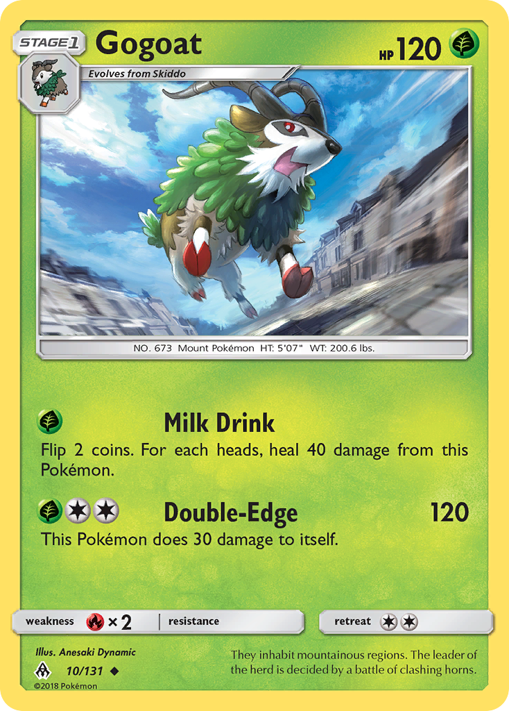 Gogoat (10/131) [Sun & Moon: Forbidden Light] | Jack's On Queen