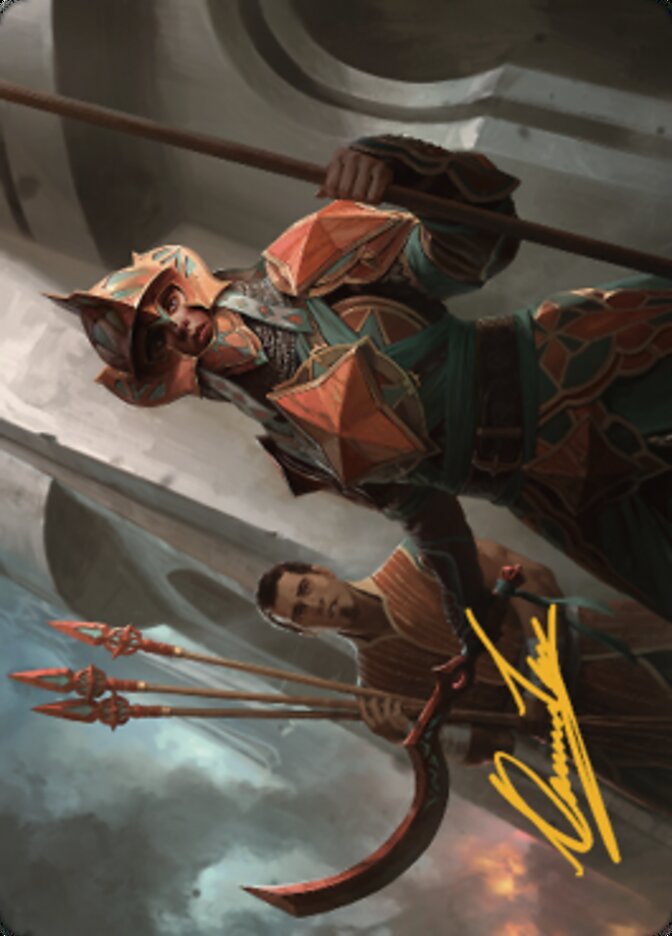 Siege Veteran Art Card (Gold-Stamped Signature) [The Brothers' War Art Series] | Jack's On Queen