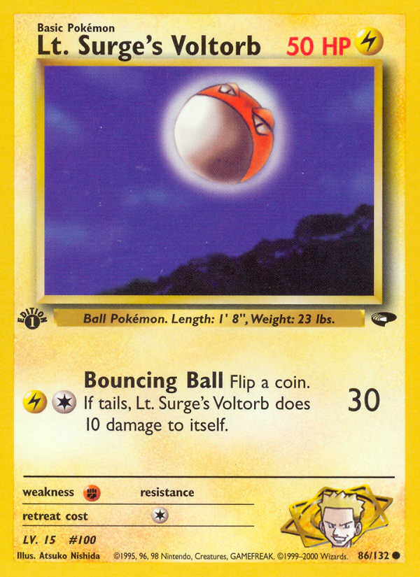 Lt. Surge's Voltorb (86/132) [Gym Challenge 1st Edition] | Jack's On Queen
