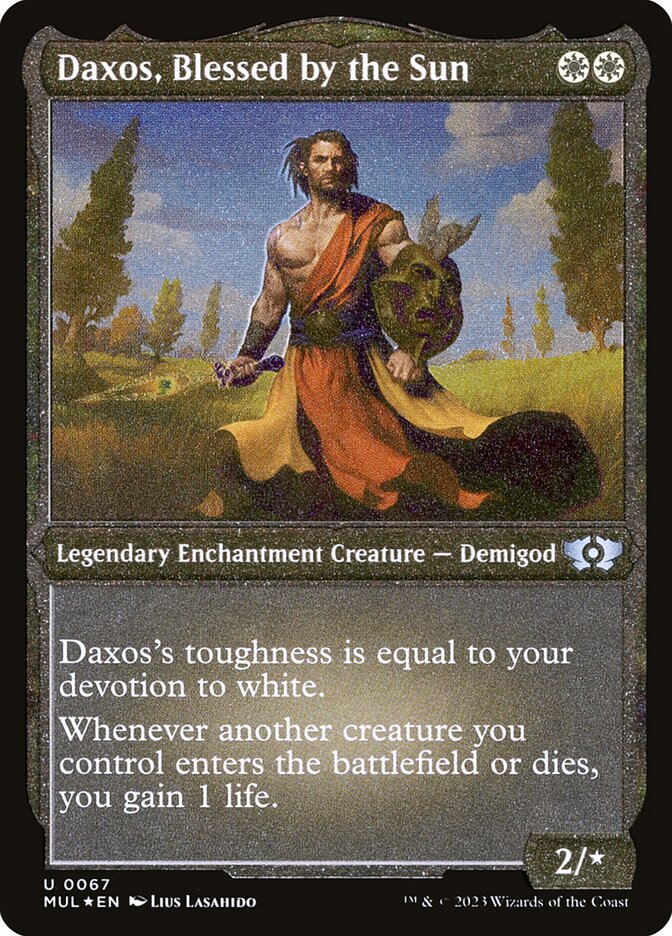Daxos, Blessed by the Sun (Foil Etched) [Multiverse Legends] | Jack's On Queen