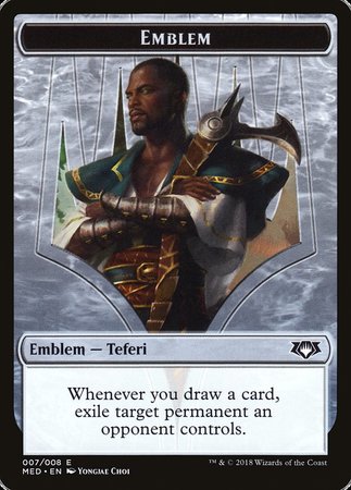 Emblem - Teferi, Hero of Dominaria [Mythic Edition Tokens] | Jack's On Queen