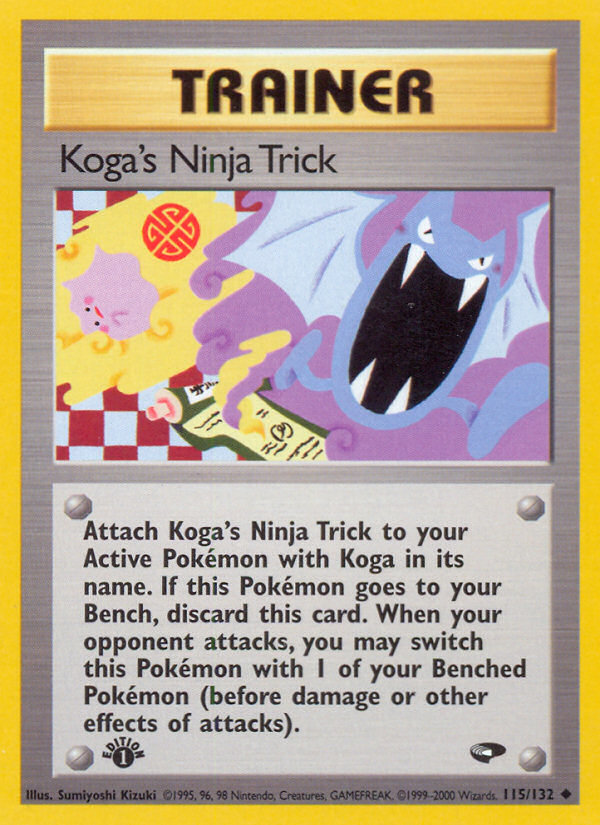 Koga's Ninja Trick (115/132) [Gym Challenge 1st Edition] | Jack's On Queen