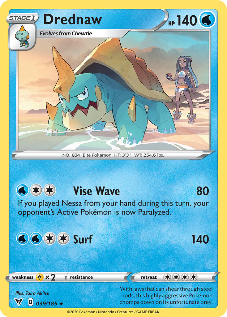Drednaw (039/185) [Sword & Shield: Vivid Voltage] | Jack's On Queen