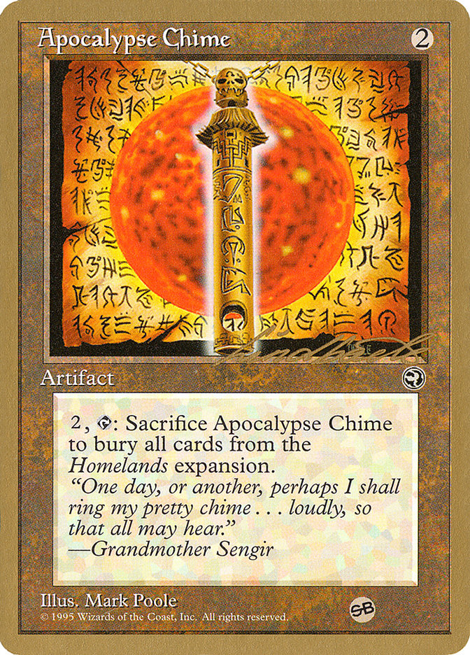 Apocalypse Chime (Leon Lindback) (SB) [Pro Tour Collector Set] | Jack's On Queen