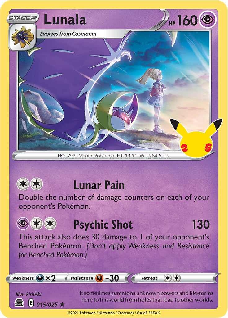 Lunala (015/025) [Celebrations: 25th Anniversary] | Jack's On Queen