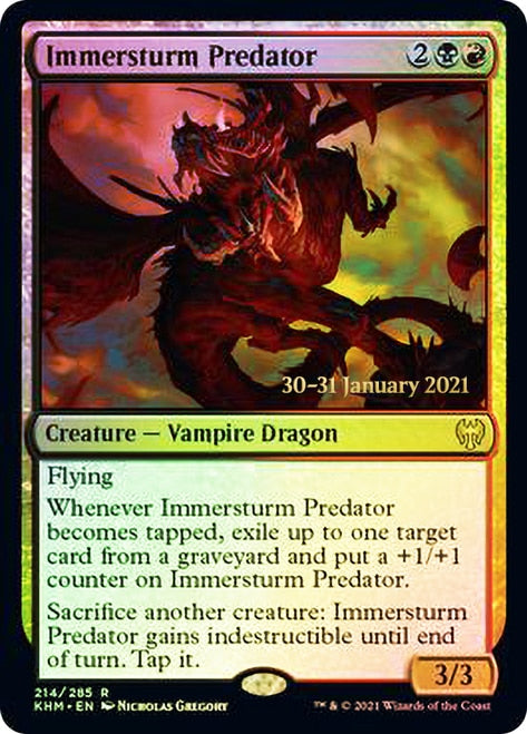 Immersturm Predator  [Kaldheim Prerelease Promos] | Jack's On Queen