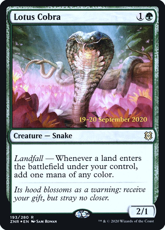 Lotus Cobra  [Zendikar Rising Prerelease Promos] | Jack's On Queen