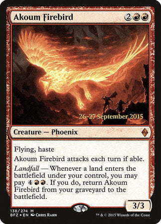 Akoum Firebird [Battle for Zendikar Promos] | Jack's On Queen