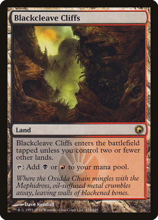 Blackcleave Cliffs [Scars of Mirrodin] | Jack's On Queen