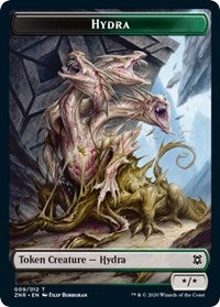 Hydra // Illusion Double-sided Token [Zendikar Rising Tokens] | Jack's On Queen