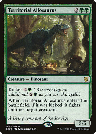 Territorial Allosaurus [Dominaria] | Jack's On Queen
