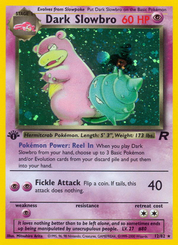 Dark Slowbro (12/82) [Team Rocket 1st Edition] | Jack's On Queen