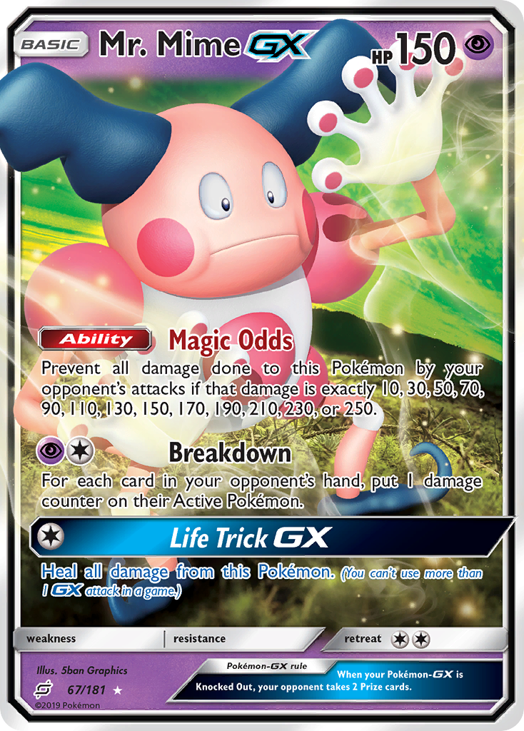 Mr. Mime GX (67/181) [Sun & Moon: Team Up] | Jack's On Queen