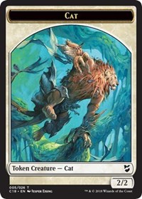 Cat // Soldier Double-sided Token [Commander 2018 Tokens] | Jack's On Queen