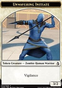 Unwavering Initiate // Wurm Token [Amonkhet Tokens] | Jack's On Queen