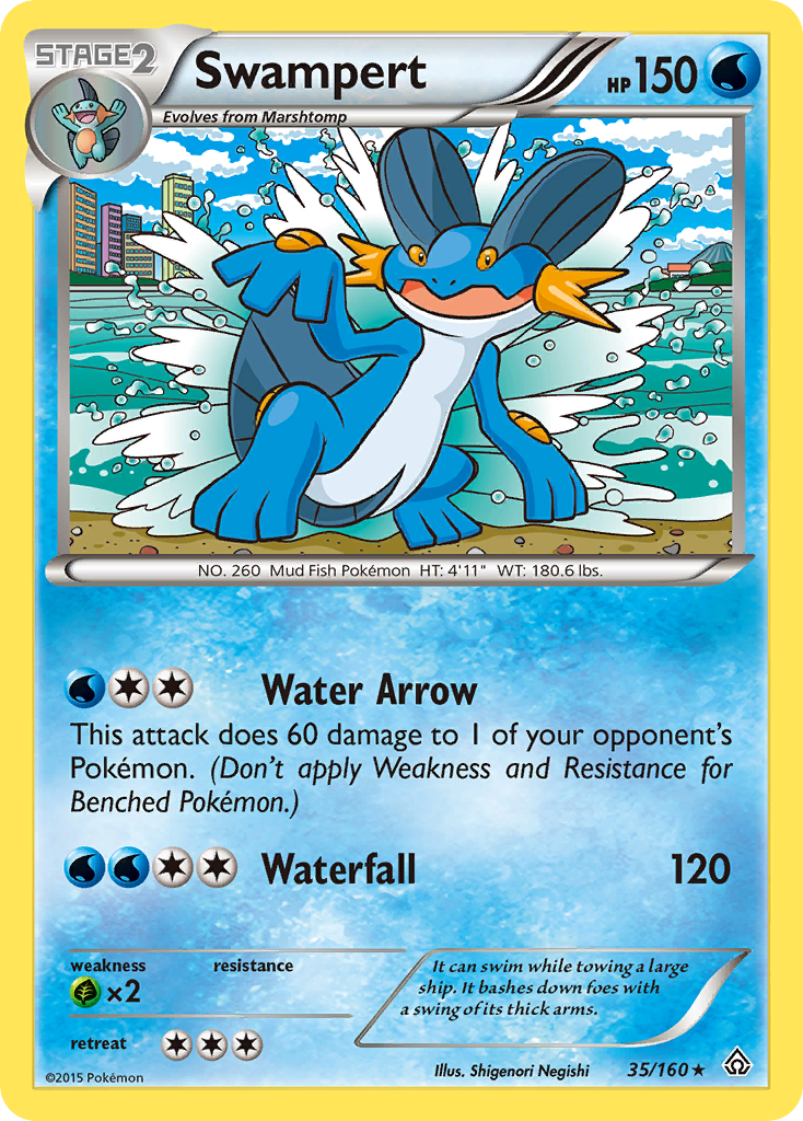 Swampert (35/160) [XY: Primal Clash] | Jack's On Queen