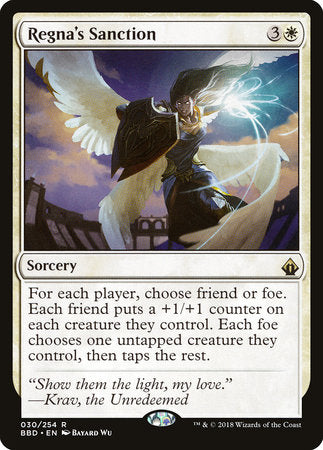 Regna's Sanction [Battlebond] | Jack's On Queen