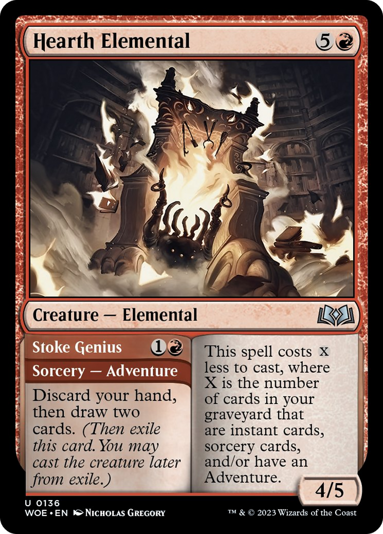 Hearth Elemental // Stoke Genius [Wilds of Eldraine] | Jack's On Queen