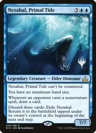 Nezahal, Primal Tide [Rivals of Ixalan Promos] | Jack's On Queen