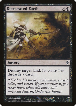 Desecrated Earth [Zendikar] | Jack's On Queen